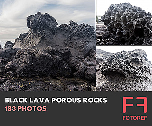 183 photos of Black Lava Porous Rocks