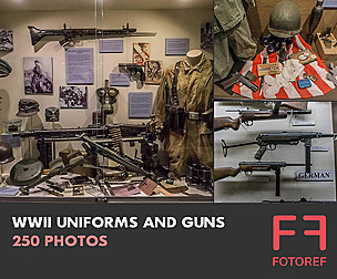 250 photos of WWII Uniforms and Guns