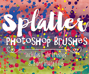 Paint Splatter Photoshop Brushes