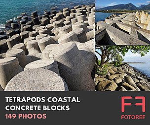 149 photos of Tetrapods Coastal Concrete Blocks