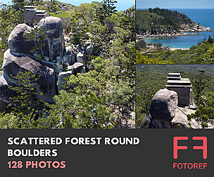 128 photos of Scattered Forest Round Boulders