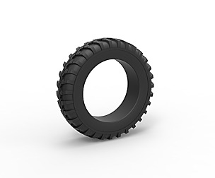 Military tire 5 Scale 1 to 10