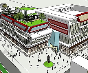 Shopping Center-Commercial Street-Office-022