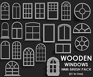 Wooden Window IMM Brush Pack 21 in One
