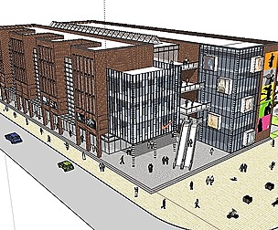 Shopping Center-Commercial Street-Office-035