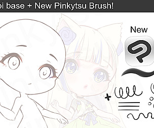 Cute Chibi base + Brush