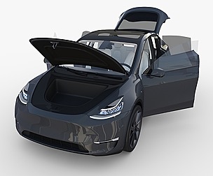 Tesla  Y RWD Midnight S with interior & chassis
