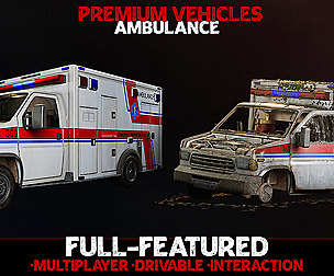 Ambulance - Drivable & Interactable [UE4] [UE5]