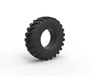 Military Ural tire OI-25 Scale 1 to 25