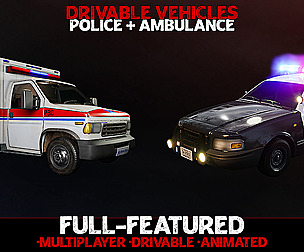 Emergency Vehicles - Drivable [UE4] [UE5]