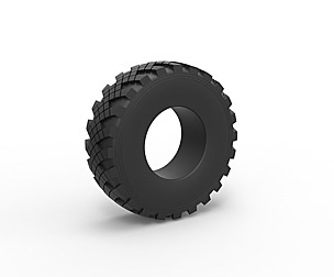 Military Ural tire KAMA-1260 1:25