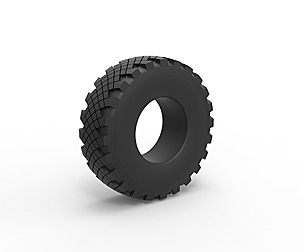 Military Ural tire KAMA-1260-1 1:25