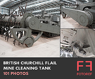 British Churchill Flail Mine Cleaning Tank