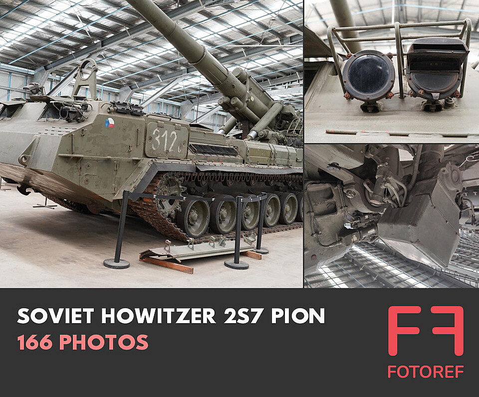 166 photos of Soviet Howitzer 2S7 Pion