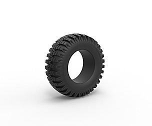 Military Ural tire O-47A 1:25