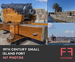 147 photos of 19th Century Small Island Fort