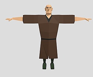 Lowpoly Tall Samurai Unity Ready
