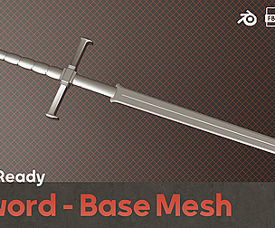 Free Sample Sword Base Mesh - Vol 01