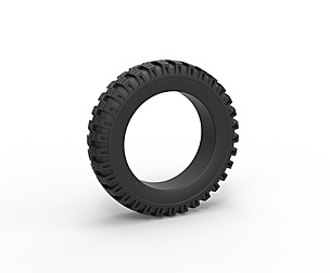 Military tire 6 Scale 1 to 10