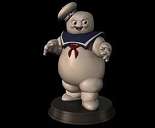 Stay Puft Marshmallow Man 3D print model