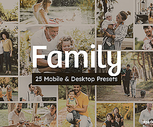 25 Family Lightroom Presets and LUTs
