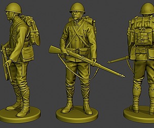 Japanese soldier ww2 Stand J1