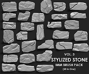 Stylized Stone IMM Brushes 30 in one Vol. 3