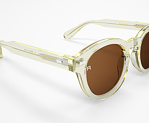 Oliver Peoples Transparent Frame Sunglasses 3D