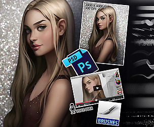 How to draw blonde hair tutorial
