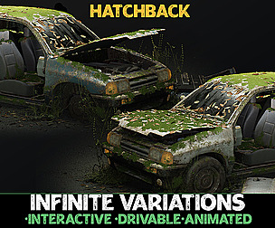 Procedural Vehicles - Hatchback [UE4} [UE5]
