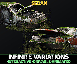Procedural Vehicles - Sedan [UE4] [UE5]