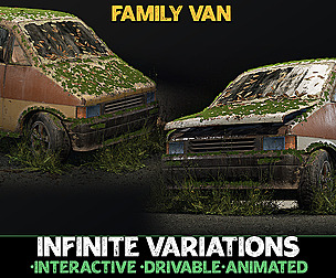 Procedural Vehicles - Van [UE4] [UE5]