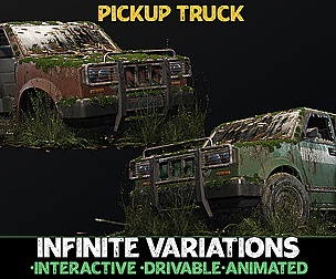Procedural Vehicles - Pickup Truck [UE4] [UE5]