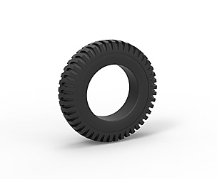 Military tire 7 Scale 1 to 10