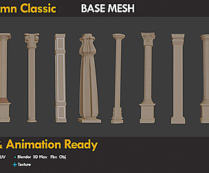 10 Column Basemeshes