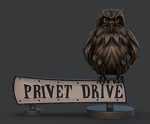 Privet drive sign 3D print model
