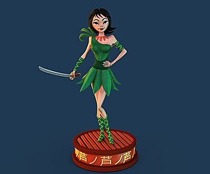 Ashi fanart 3D print model