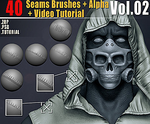 40 Seams Brushes+Tutorial Vol.02