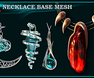 25 Necklace Base Mesh - VOL 03 ( Game Ready )