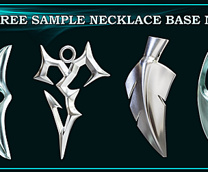 4 Necklace Base Mesh - Free Sample ( Game Ready )
