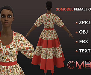 Outfit Female Marvelous Designer And Clo3d