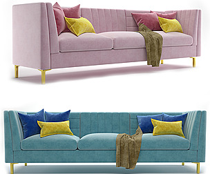 performance velvet sofa