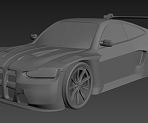 Sports car 3D model