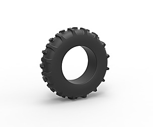 Tractor tire 3 Scale 1 to 25