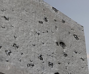 Metal Wall With Bullet Hole 1