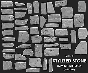 Stylized Stone IMM Brushes 50 in one Vol. 4