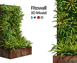 Decoration greenwall fitowall with plant box
