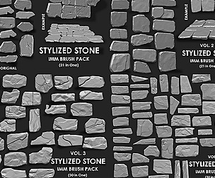 STYLIZED STONE MEGA PACK (4 IN ONE - 122 BRUSHES)