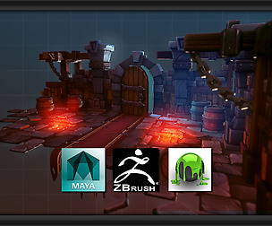 Model and Texture a Stylized Dungeon for Games