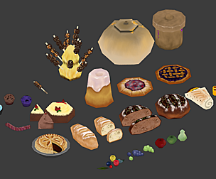Desserts, Fruits and Carbs Asset